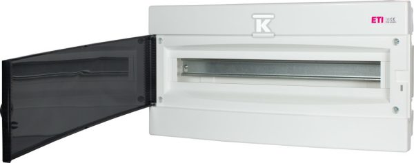 Obudowa podtynkowa 1 rząd 24 mod. drzwi transparentne ECM 1x24PT-s 001100407