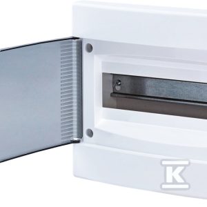 Rozdzielnica podtynkowa 12 modułów IP40 drzwi transparentne ECM12PT 001101011 Rozdzielnica podtynkowa 12 modułów IP40 drzwi transparentne ECM12PT 001101011