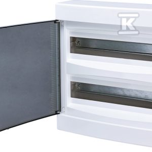 Obudowa natynkowa 2 rzędy po 18 mod. drzwi transparentne ECT 2X18PT-S 001101085 Obudowa natynkowa 2 rzędy po 18 mod. drzwi transparentne ECT 2X18PT-S 001101085