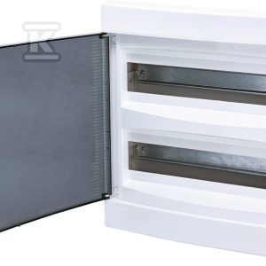 Obudowa podtynkowa 2 rzędy po 18 mod. drzwi transparentne ECM 2X18PT-S 001101087 Obudowa podtynkowa 2 rzędy po 18 mod. drzwi transparentne ECM 2X18PT-S 001101087