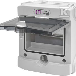 Obudowa natynkowa 6 mod. IP65 drzwi transparentne ECH-6G 001101176 Obudowa natynkowa 6 mod. IP65 drzwi transparentne ECH-6G 001101176