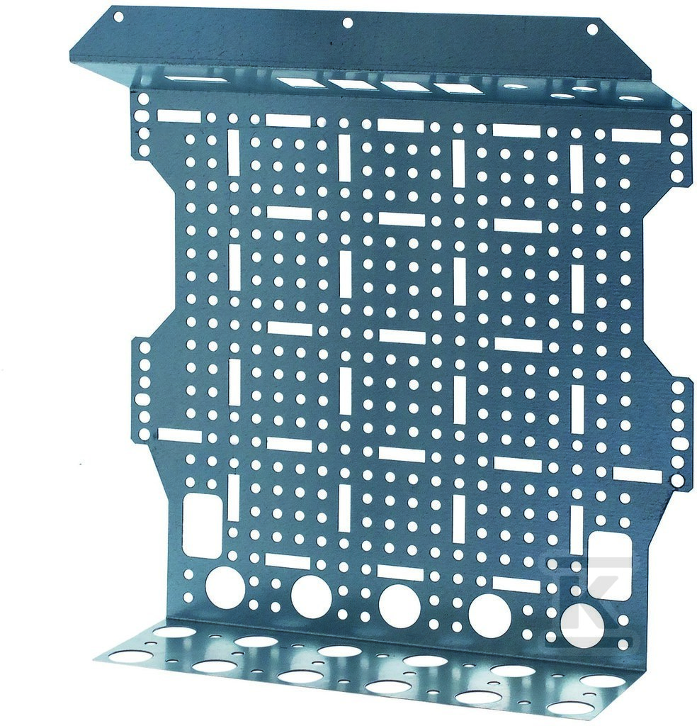 Płyta montażowa perforowana pod gniazdko i 4 adaptery RJ PM2X12RJ 001101350 - obrazek 1