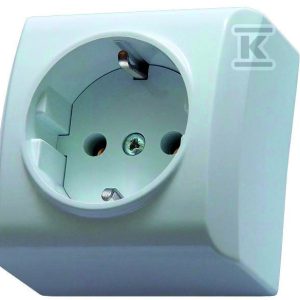 Gniazdko schuko 230V z zestawem montażowym EGN-1BS/00 001101368 Gniazdko schuko 230V z zestawem montażowym EGN-1BS/00 001101368