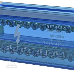 Blok rozdzielczy 125A (2×15 zacisków) EDB-215 001102302 Blok rozdzielczy 125A (2×15 zacisków) EDB-215 001102302