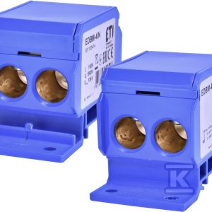 Blok rozdzielczy 192A (2×4-70mm2)/2×4-70mm2) niebieski EDBM-4/N 001102414 Blok rozdzielczy 192A (2×4-70mm2)/2×4-70mm2) niebieski EDBM-4/N 001102414
