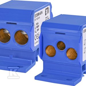 Blok rozdzielczy 192A (2×4-70mm2/2×4-50mm2+1×2,5-25mm2) niebieska EDBM-6/N 001102416 Blok rozdzielczy 192A (2×4-70mm2/2×4-50mm2+1×2,5-25mm2) niebieska EDBM-6/N 001102416