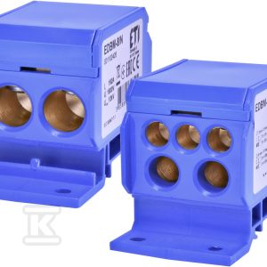 Blok rozdzielczy 192A (2×4-70mm2/2×4-35mm2+3×2,5-25mm2) niebieska EDBM-8/N 001102426 Blok rozdzielczy 192A (2×4-70mm2/2×4-35mm2+3×2,5-25mm2) niebieska EDBM-8/N 001102426