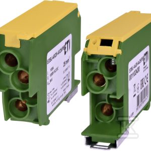 Blok rozdzielczy 100A (4×1,5-25mm2-4×1,5-25mm2) żółto-zielony EDBJ-4X25-4X25/PE 001102430 Blok rozdzielczy 100A (4×1,5-25mm2-4×1,5-25mm2) żółto-zielony EDBJ-4X25-4X25/PE 001102430