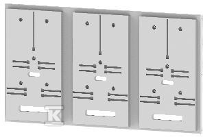 Płyta z 3 deskami licznikowymi do panelu o szerokości 3 (750 (1kpl.) DL-S3F 3-2.5 001342752 - obrazek 1