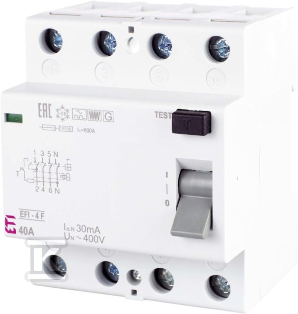 Wyłącznik różnicowoprądowy Typ F EFI-4 F 40/0.03 002062529