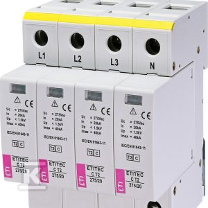 Ogranicznik przepięć T2 (C) ETITEC C T2 275/20 4+0 RC 002440396 Ogranicznik przepięć T2 (C) ETITEC C T2 275/20 4+0 RC 002440396