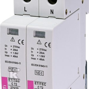 Ogranicznik przepięć T2 (C) ETITEC C T2 275/20 2+0 002440397 Ogranicznik przepięć T2 (C) ETITEC C T2 275/20 2+0 002440397