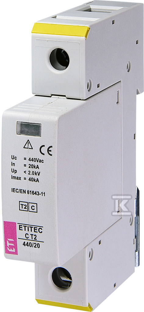 Ogranicznik przepięć T2 (C) ETITEC C T2 440/20 1+0 002440405 - obrazek 1