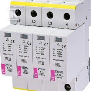 Ogranicznik przepięć T2 (C) ETITEC C T2 440/20 4+0 002440407 Ogranicznik przepięć T2 (C) ETITEC C T2 440/20 4+0 002440407