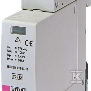 Ogranicznik przepięć T3 (D) ETITEC D T3 275/3 1+0 002440417 Ogranicznik przepięć T3 (D) ETITEC D T3 275/3 1+0 002440417