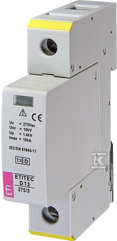 Ogranicznik przepięć T3 (D) ETITEC D T3 275/3 1+0 002440417 - obrazek 1