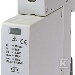 Ogranicznik przepięć T3 (D) ETITEC D T3 275/3 1+0 RC 002440418 Ogranicznik przepięć T3 (D) ETITEC D T3 275/3 1+0 RC 002440418