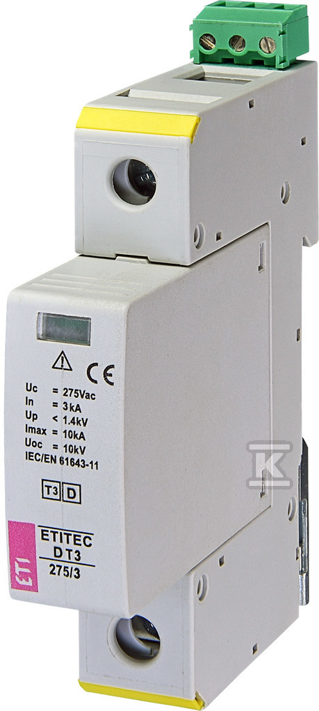 Ogranicznik przepięć T3 (D) ETITEC D T3 275/3 1+0 RC 002440418 - obrazek 1