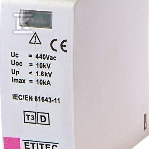 Moduł wymienny ogranicznika przepięć T3 (D) MOD.ETITEC D T3 440/3 002440422 Moduł wymienny ogranicznika przepięć T3 (D) MOD.ETITEC D T3 440/3 002440422
