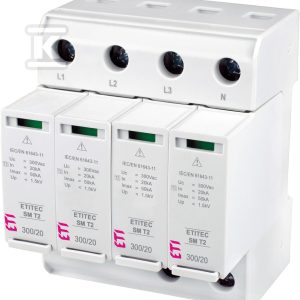 Ogranicznik przepięć T2 (C) – bez prądu upływu ETITEC SM T2 300/20 4+0 RC 002440751 Ogranicznik przepięć T2 (C) – bez prądu upływu ETITEC SM T2 300/20 4+0 RC 002440751