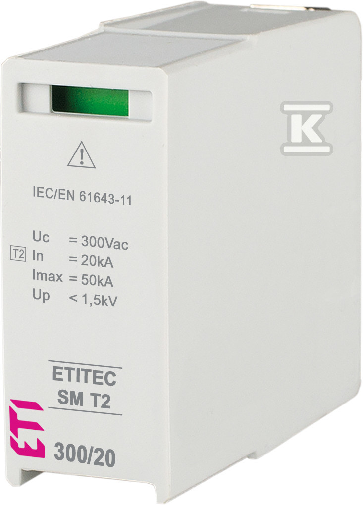 Moduł wymienny ogranicznika przepięć T2 (C) MOD. ETITEC SM T2 300/20 002440756 - obrazek 1