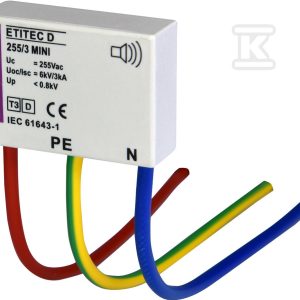 Moduł ogranicznika przepięć T3 (D) ETITEC D 255/3 MINI 002441632 Moduł ogranicznika przepięć T3 (D) ETITEC D 255/3 MINI 002441632