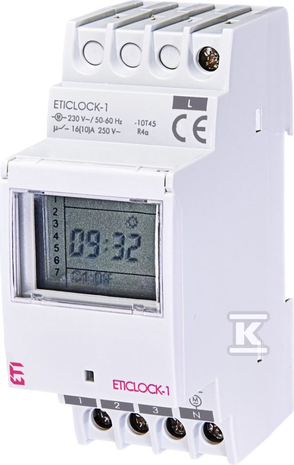 Cyfrowy programator czasowy jednokanałowy ETICLOCK-1 002472011