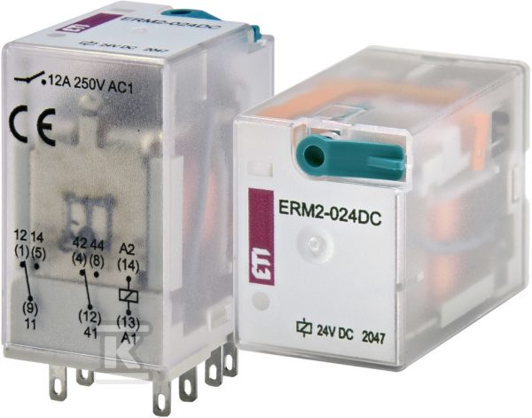 Przekaźnik 2 stykowy 24V DC ERM2-024DC 002473000