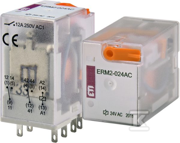 Przekaźnik 2 stykowy 24V AC ERM2-024AC 002473002