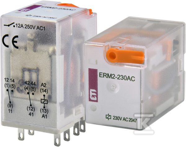 Przekaźnik 2 stykowy 230V AC ERM2-230AC 002473004