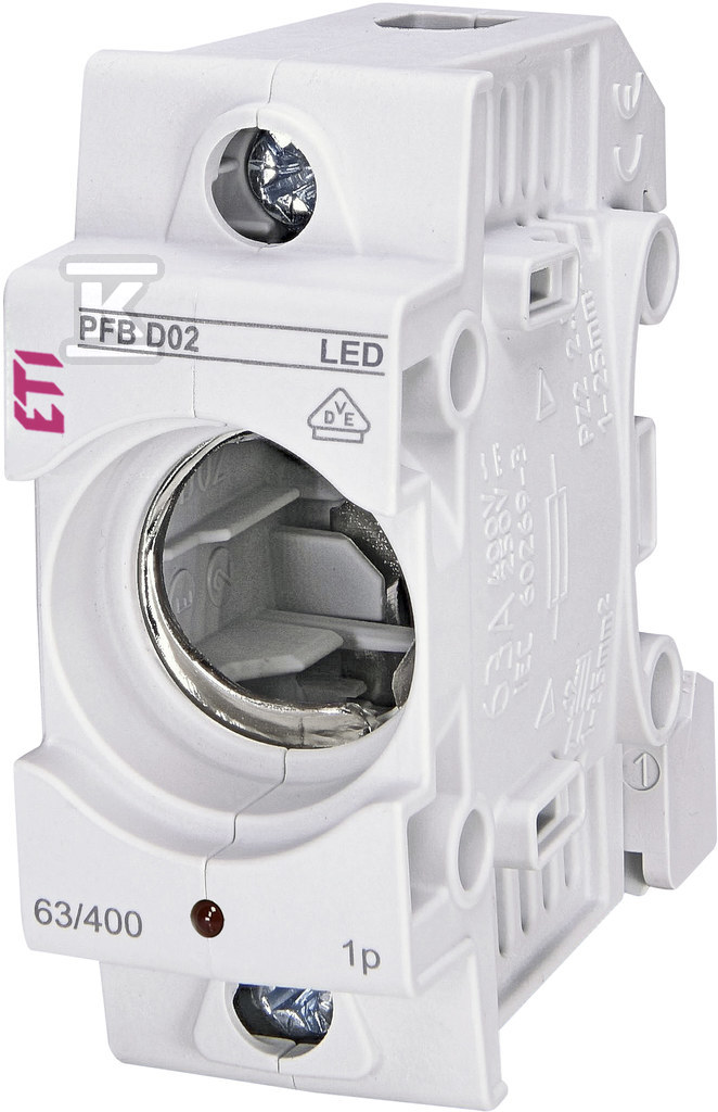 Gniazdo bezpiecznikowe PFB D02 PFB D02 1P LED 002510022 - obrazek 1