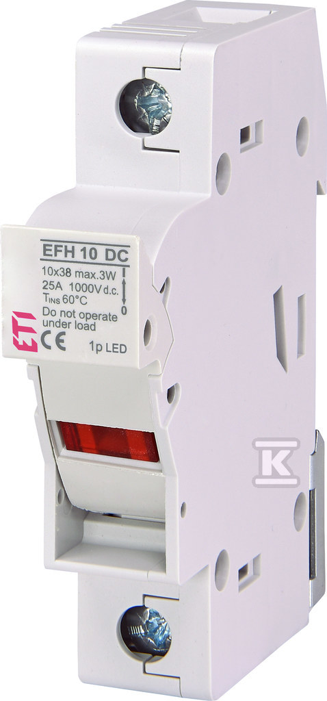 Podstawa bezpiecznikowa EFH 10 DC 1p LED 002540211