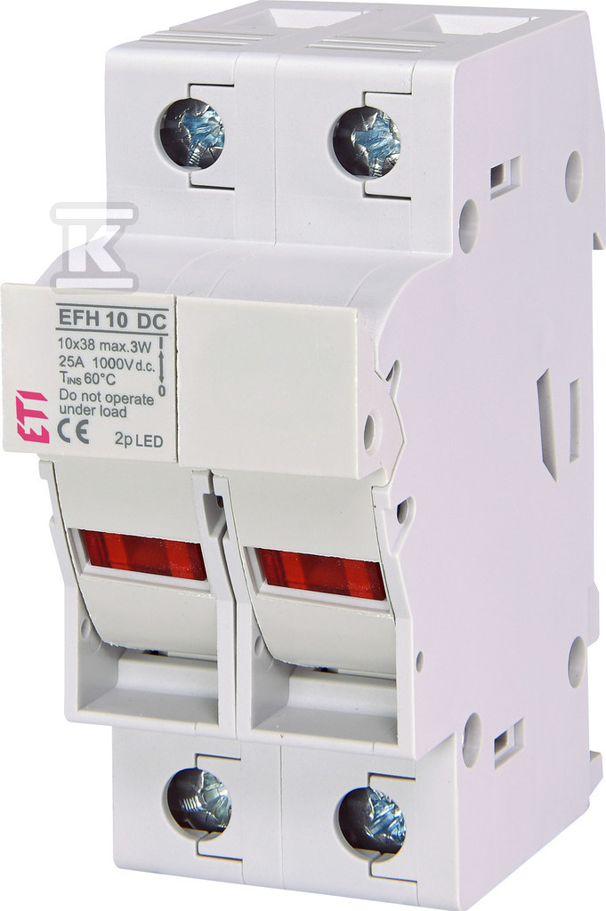Podstawa bezpiecznikowa EFH 10 DC 2p LED 002540213 - obrazek 1