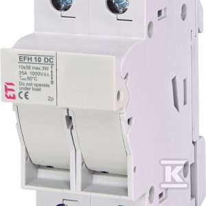 Podstawa bezpiecznikowa z adapterem EFH 10 DC 2p AD 002540503 Podstawa bezpiecznikowa z adapterem EFH 10 DC 2p AD 002540503