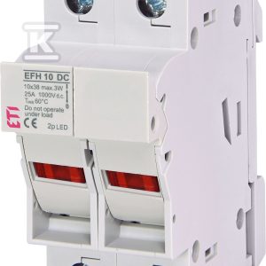 Podstawa bezpiecznikowa z adapterem EFH 10 DC 2p LED AD 002540513 Podstawa bezpiecznikowa z adapterem EFH 10 DC 2p LED AD 002540513