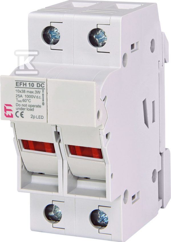 Podstawa bezpiecznikowa z adapterem EFH 10 DC 2p LED AD 002540513