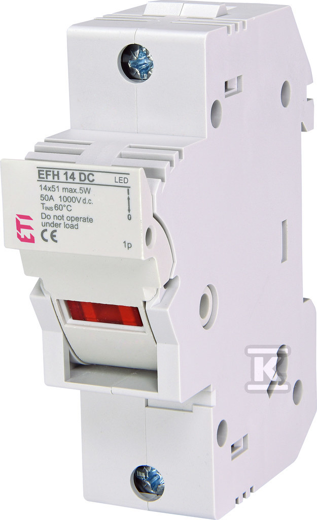 Podstawa bezpiecznikowa EFH 14 DC 1p LED 002560211 - obrazek 1