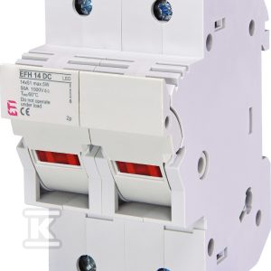 Podstawa bezpiecznikowa EFH 14 DC 2p LED 002560213 Podstawa bezpiecznikowa EFH 14 DC 2p LED 002560213
