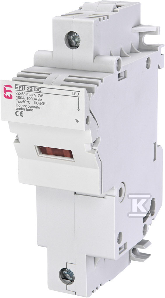 Podstawa bezpiecznikowa DC EFH 22 DC LED 1P 002570211 - obrazek 1