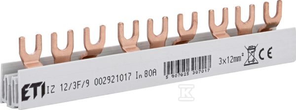 Izolowana szyna zbiorcza IZ12/3F/9 002921017