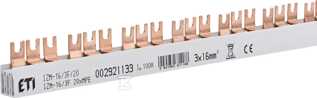 Izolowana szyna zbiorcza IZM-16/3F 20XMPE 002921133 - obrazek 1
