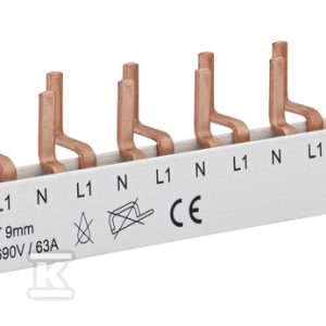 Izolowana szyna zbiorcza-sztyftowa 10 mm2 (do wyłączników KZS-1M lub ETIMAT 1N) SKN0021/10 002921150 Izolowana szyna zbiorcza-sztyftowa 10 mm2 (do wyłączników KZS-1M lub ETIMAT 1N) SKN0021/10 002921150