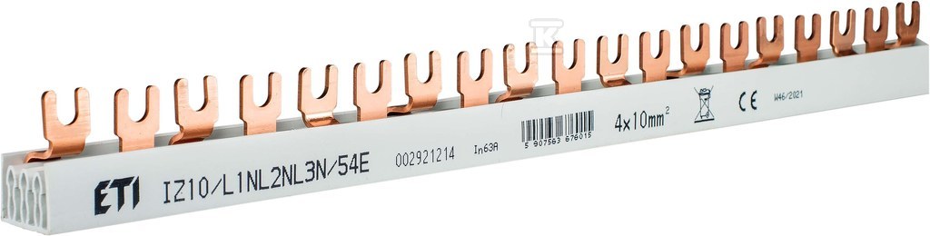 Izolowana szyna zbiorcza IZ10/L1NL2NL3N/54E 002921214 - obrazek 1