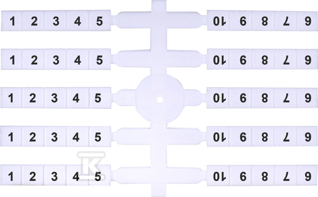 Oznacznik elastyczny (20 x 10 szt.) 1-10 (EO3) 003901752 - obrazek 1