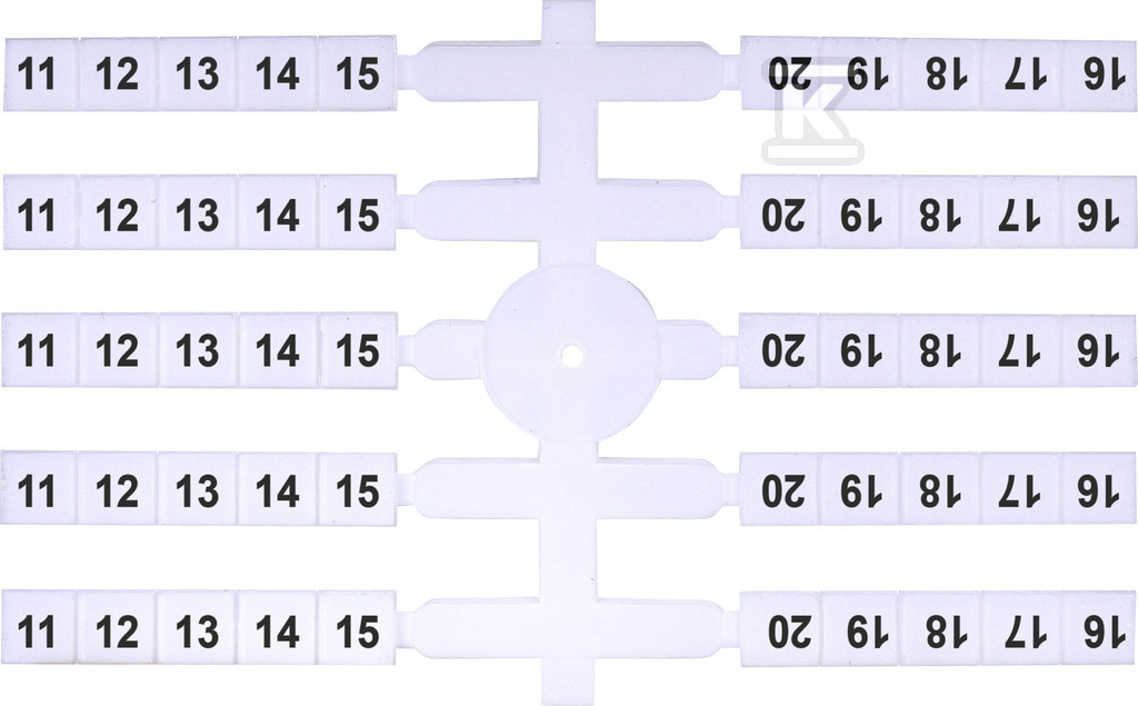 Oznacznik elastyczny (20 x 10 szt.) 11-20 (EO3) 003901754 - obrazek 1