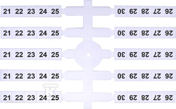 Oznacznik elastyczny (20 x 10 szt.) 21-30 (EO3) 003901756