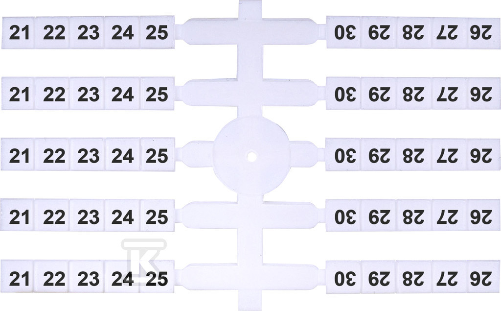 Oznacznik elastyczny (20 x 10 szt.) 21-30 (EO3) 003901756 - obrazek 1