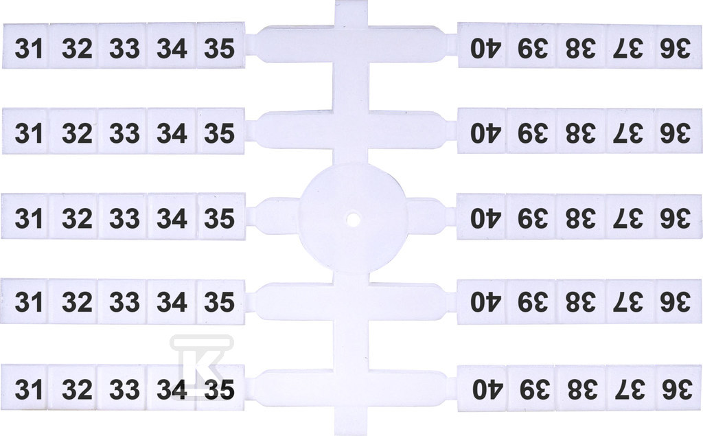 Oznacznik elastyczny (20 x 10 szt.) 31-40 (EO3) 003901758 - obrazek 1