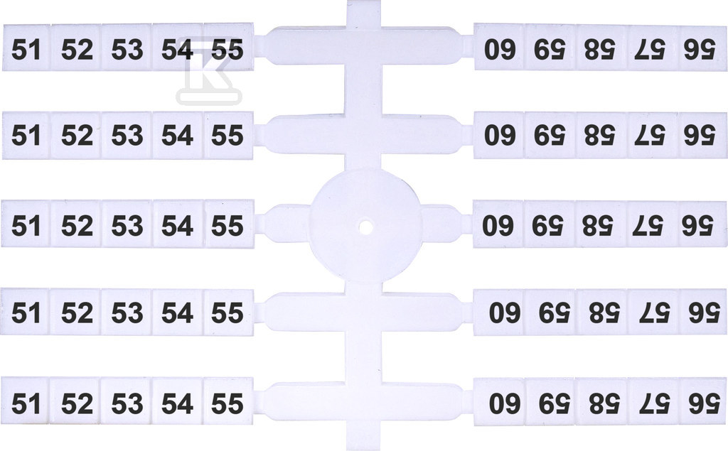 Oznacznik elastyczny (20 x 10 szt.) 51-60 (EO3) 003901762 - obrazek 1