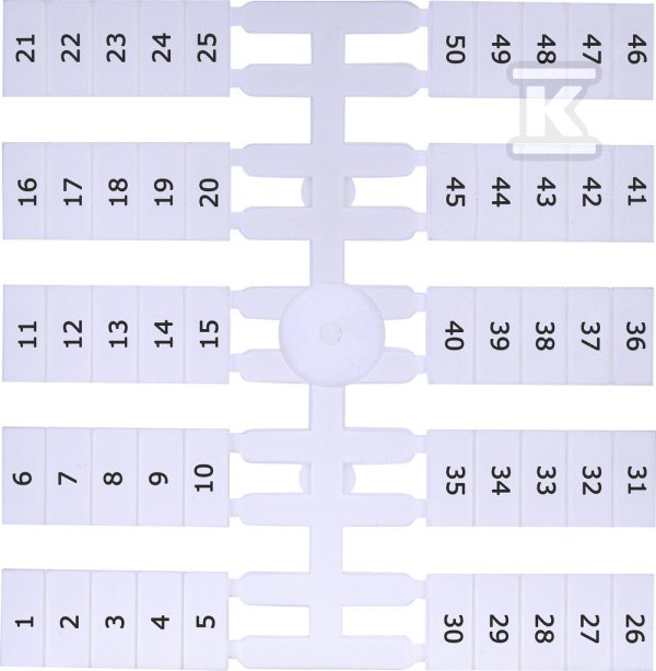 Oznacznik elastyczny (4 x 50 szt.) 1-50 (EO4) 003901773